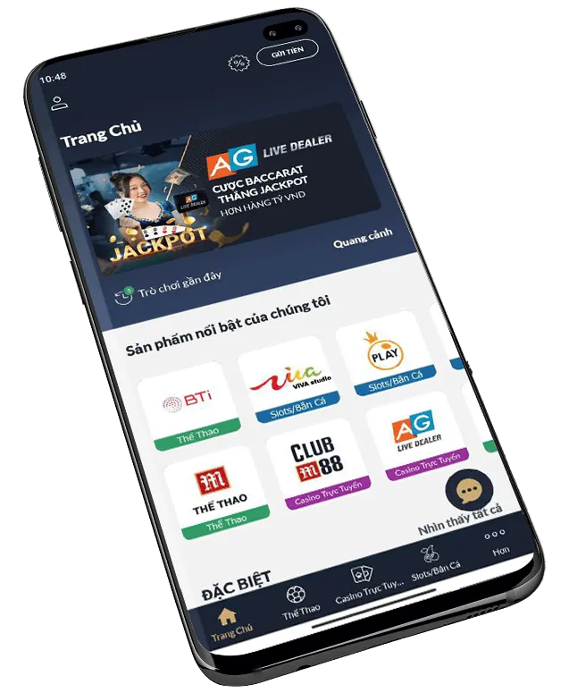 Giao diện thân thiện của thomo68 Casino trên di động
